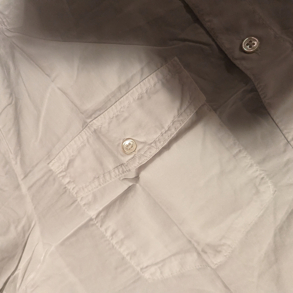 NWT James Perse Standard men's button down white shirt - Picture 2 of 7